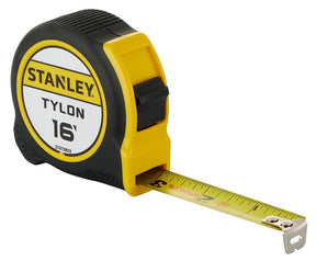 STANLEY Tylon STHT39516 Tape Measure, 16 ft L Blade, 1 in W Blade, ABS/Rubber Case