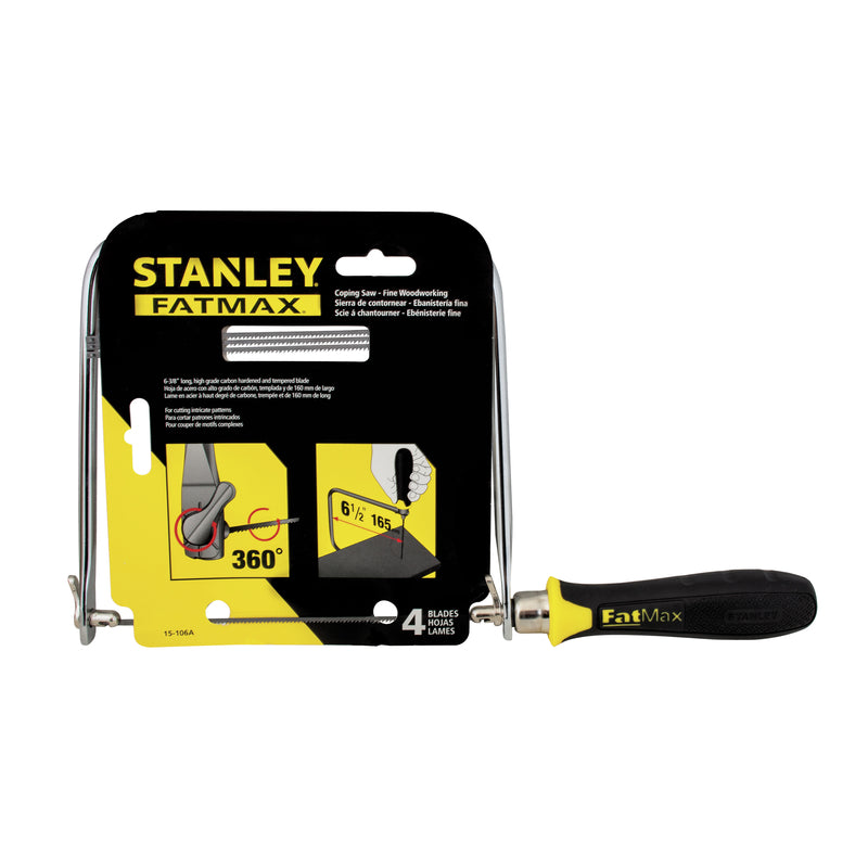 STANLEY FatMax 6-3/8 in. High Carbon Steel Coping Saw 15 TPI 3 pc