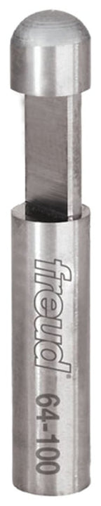 Freud 64-100 Router Bit, 1/4 in Dia Cutter, 1-1/2 in OAL, 1/4 in Dia Shank, 2-Cutter, Carbide