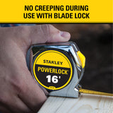 Stanley PowerLock 16 ft. L X 0.75 in. W Compact Tape Measure 1 pk