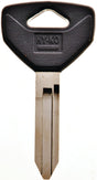 Hy-Ko 12005Y155 Double Sided Key Blank, Brass, Nickel, For: Chrysler, Dodge, Eagle, Jeep, Plymouth Vehicles, Pack of 5
