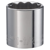 Craftsman 1-1/4 in. X 1/2 in. drive SAE 12 Point Standard Socket 1 pc