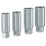 Craftsman 3/8 in. drive Metric and SAE 6 Point Standard Spark Plug Socket Set 4 pc