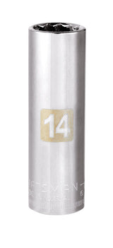 Craftsman 14 mm X 3/8 in. drive Metric 12 Point Deep Socket 1 pc