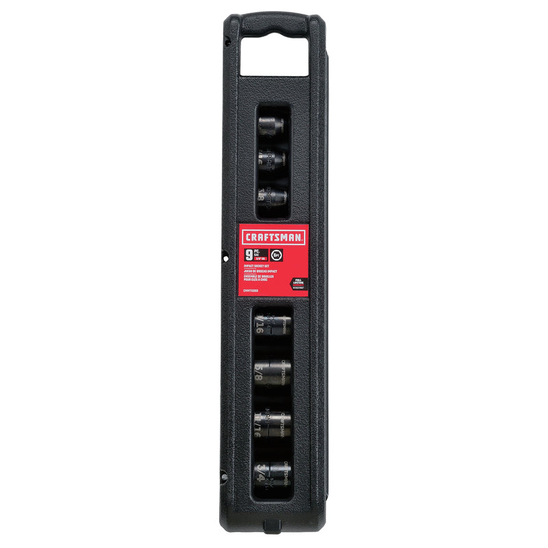 Craftsman 3/8 and 1/2 in. drive SAE Socket Set 9 pc