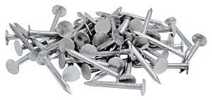 ProFIT 0132058 Hand Drive Roofing Nail, 1 in L, Flat Head, 11 ga, Steel, 1 lb