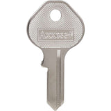HILLMAN Traditional Key House/Office Key Blank 60 M13 Single For Master Locks, Pack of 4