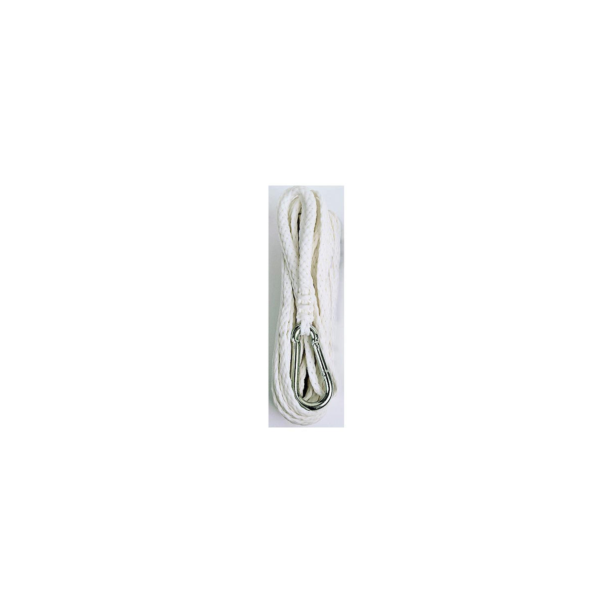 Attwood Hollow Braid Polypropylene Anchor Line w/Hook, 1/4 x 50' White