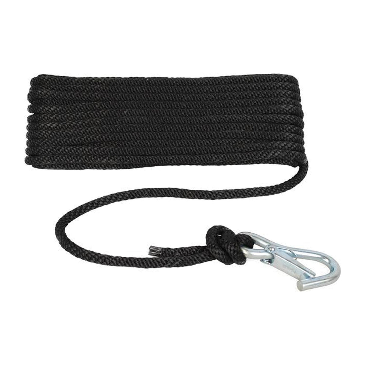 Attwood Solid Braid MFP Anchor Line, 3/8 x 50' Black