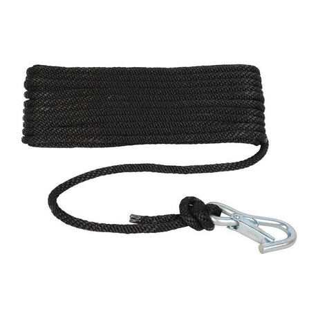 Attwood Solid Braid MFP Anchor Line, 3/8 x 50' Black