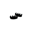 Attwood 3-1/2" Zig-Zag Cleat, Black Nylon (2 Per Pack)