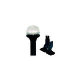 Attwood 5358-P12-7 12 2NM All-Round Anti Glare Fold-Down Lights with Black Composite Lightarmor Base & Black Pole