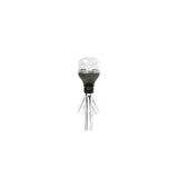 Attwood 5557P12A7 2NM LED All-Round Fold-Down Light with Lightarmor Base & Aluminum Pole, 12"
