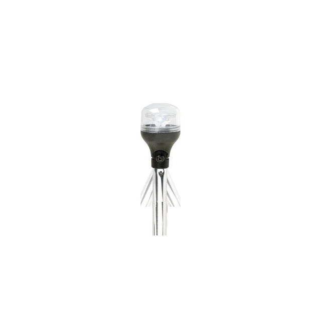 Attwood 5557P12A7 2NM LED All-Round Fold-Down Light with Lightarmor Base & Aluminum Pole, 12"