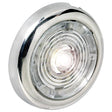 1-1/2" White Interior/Exterior Light w/SS Bezel