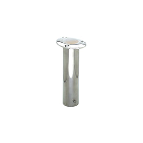 Attwood Rod Holder Flush Mount Stainless Steel 0 Degree White Open End
