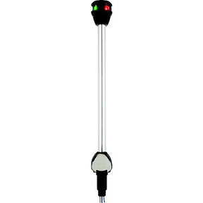 Attwood LightArmor Bi-Color LED Navigation Pole Light, 14" Straight w/Task Light