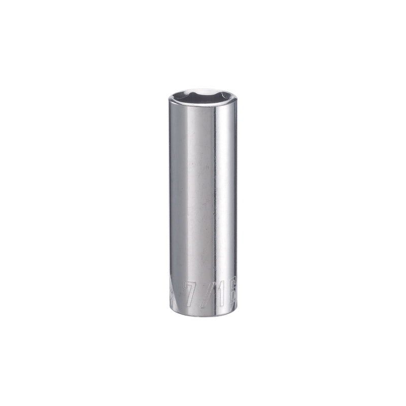 Craftsman 7/16 in. X 1/4 in. drive SAE 6 Point Deep Socket 1 pc