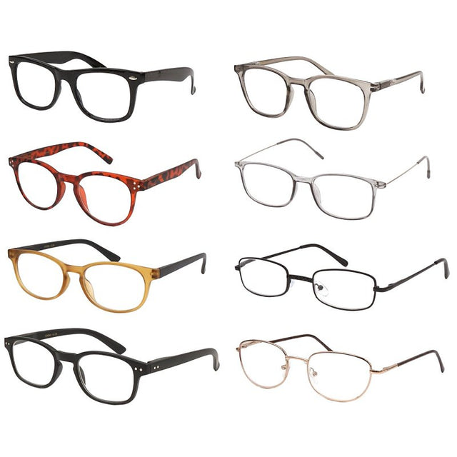 Diamond Visions 11-4055 Reading Glasses, Men's, Unisex, Women's, Metal/Plastic Frame, Assorted Frame, Pack of 72