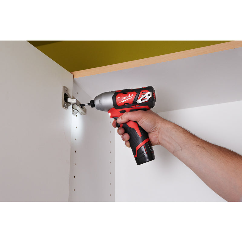 Milwaukee M12 Cordless Brushed 2 Tool Drill and Impact Driver Kit
