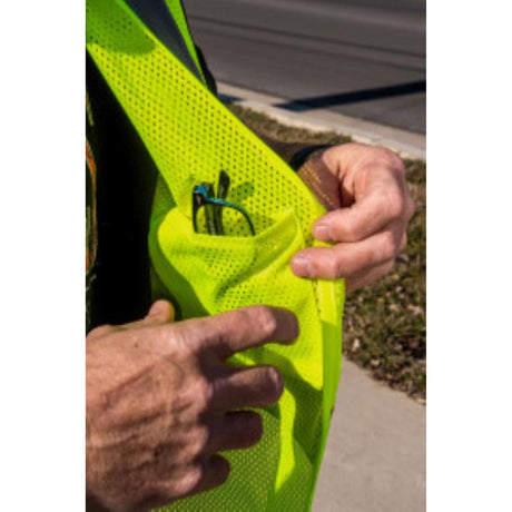 C.H. Hanson Reflective Safety Vest Green One Size Fits All