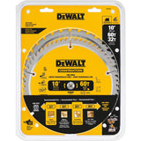 DeWALT DW3106P5 Saw Blade, 10 in Dia, 5/8 in Arbor, 32-Teeth, Carbide Cutting Edge