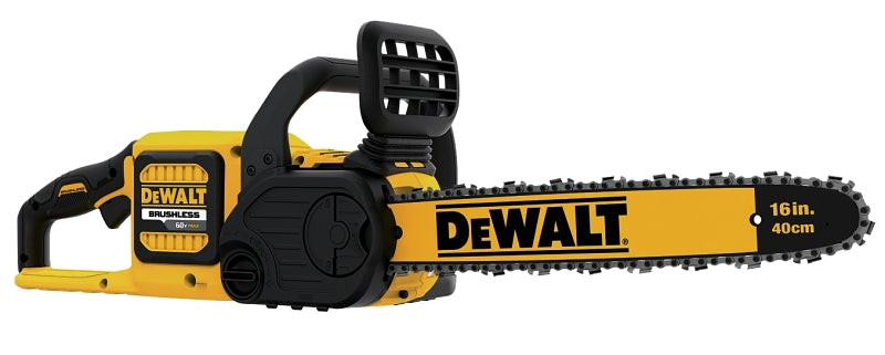 DEWALT DCCS670B Cordless Chainsaw, Tool Only, 3 Ah, 60 V, Lithium-Ion, 6 in Cutting Capacity, 16 in L Bar, 3/8 in Pitch