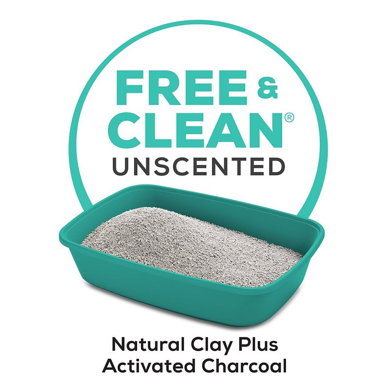 Tidy Cats Free & Clean 16858 Clumping Cat Litter, 35 lb Pail