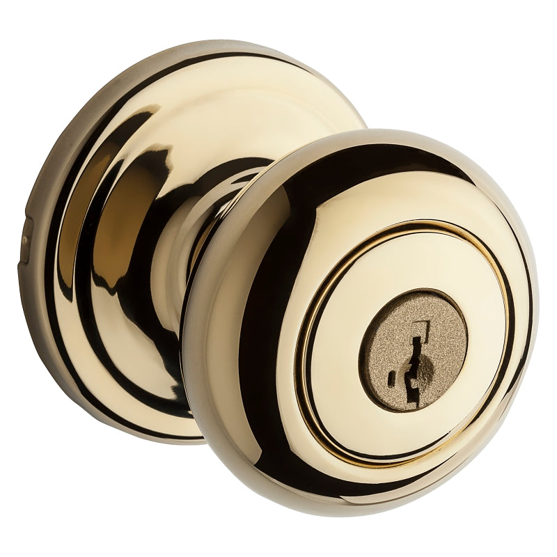 Kwikset Signature Series 740HLO3SMT6AL/RCS Keyed Entry Knob, Polished Brass