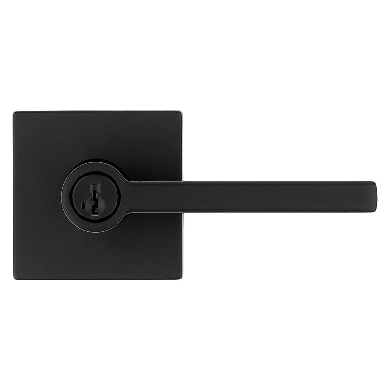 Kwikset Signature Series 740HFL SQT 514 SMT Entry Lever, Matte Black, Zinc, Residential, Re-Key Technology: Smart Key