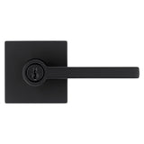 Kwikset Signature Series 740HFL SQT 514 SMT Entry Lever, Matte Black, Zinc, Residential, Re-Key Technology: Smart Key