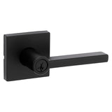 Kwikset Signature Series 740HFL SQT 514 SMT Entry Lever, Matte Black, Zinc, Residential, Re-Key Technology: Smart Key