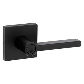 Kwikset Signature Series 740HFL SQT 514 SMT Entry Lever, Matte Black, Zinc, Residential, Re-Key Technology: Smart Key