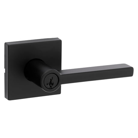 Kwikset Signature Series 740HFL SQT 514 SMT Entry Lever, Matte Black, Zinc, Residential, Re-Key Technology: Smart Key