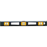 Johnson 3736 I-Beam Level, 36 in L, 3-Vial, Non-Magnetic, Aluminum, Black