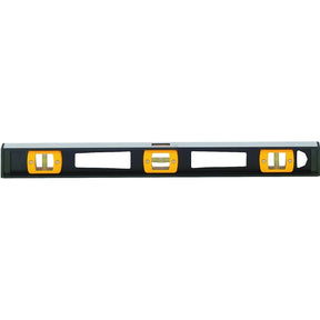 Johnson 3736 I-Beam Level, 36 in L, 3-Vial, Non-Magnetic, Aluminum, Black