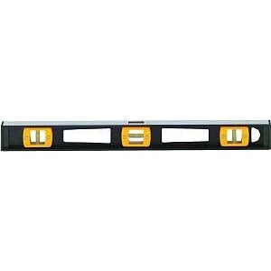 Johnson 3736 I-Beam Level, 36 in L, 3-Vial, Non-Magnetic, Aluminum, Black