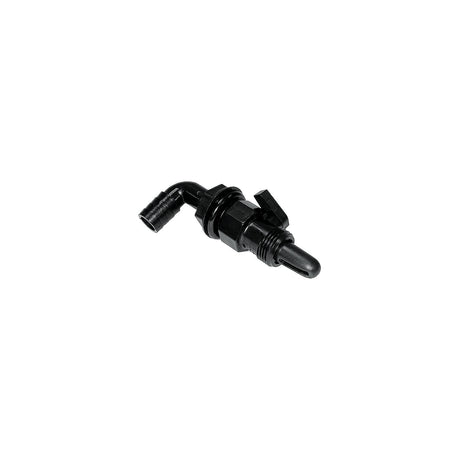 T-H Marine AHV90DP Aerator Spray Head 90° Screw On Valve w/Shut Off, 3/4", Black