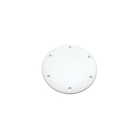 T-H Marine Designer Series Screw Down Deck Plate 6" OD, Polar White