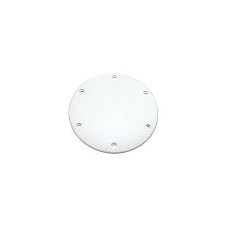 T-H Marine Designer Series Screw Down Deck Plate 6" OD, Polar White