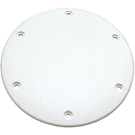 T-H Marine Designer Series Screw Down Deck Plate 8" OD, Polar White