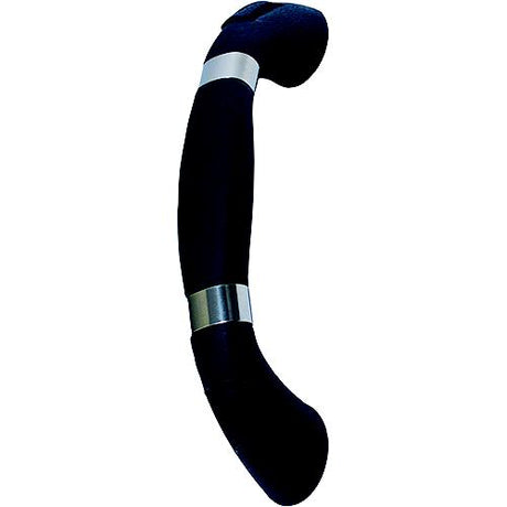 T-H Marine LEDGHGSSBDP Molded Grab Handle with Stainless Accent Rings &amp; Blue LED Light, Graphite