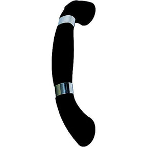T-H Marine LEDGHBSSBDP Molded Grab Handle with Stainless Accent Rings &amp; Blue LED Light, Black