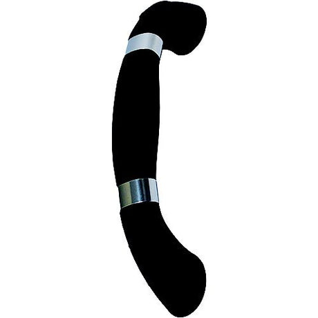 T-H Marine LEDGHBSSBDP Molded Grab Handle with Stainless Accent Rings &amp; Blue LED Light, Black