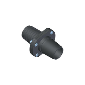 T-H Marine Inline Scupper Double Barb, Black