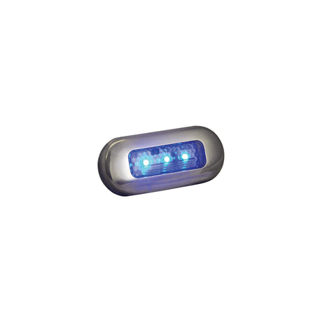 T-H Marine LED Oblong Courtesy Light With Stainless Steel Bezel