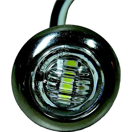 T-H LED Push-In Utility Light With Stainless Steel Bezel