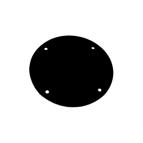 T-H Marine Screw Down Deck Plate 8" OD, Black