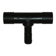 T-H Marine Reducing Tee For Hose 1-1/2 x 3/4 x 1-1/2" , Black