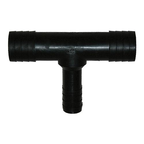 T-H Marine Reducing Tee For Hose 1-1/2 x 3/4 x 1-1/2" , Black
